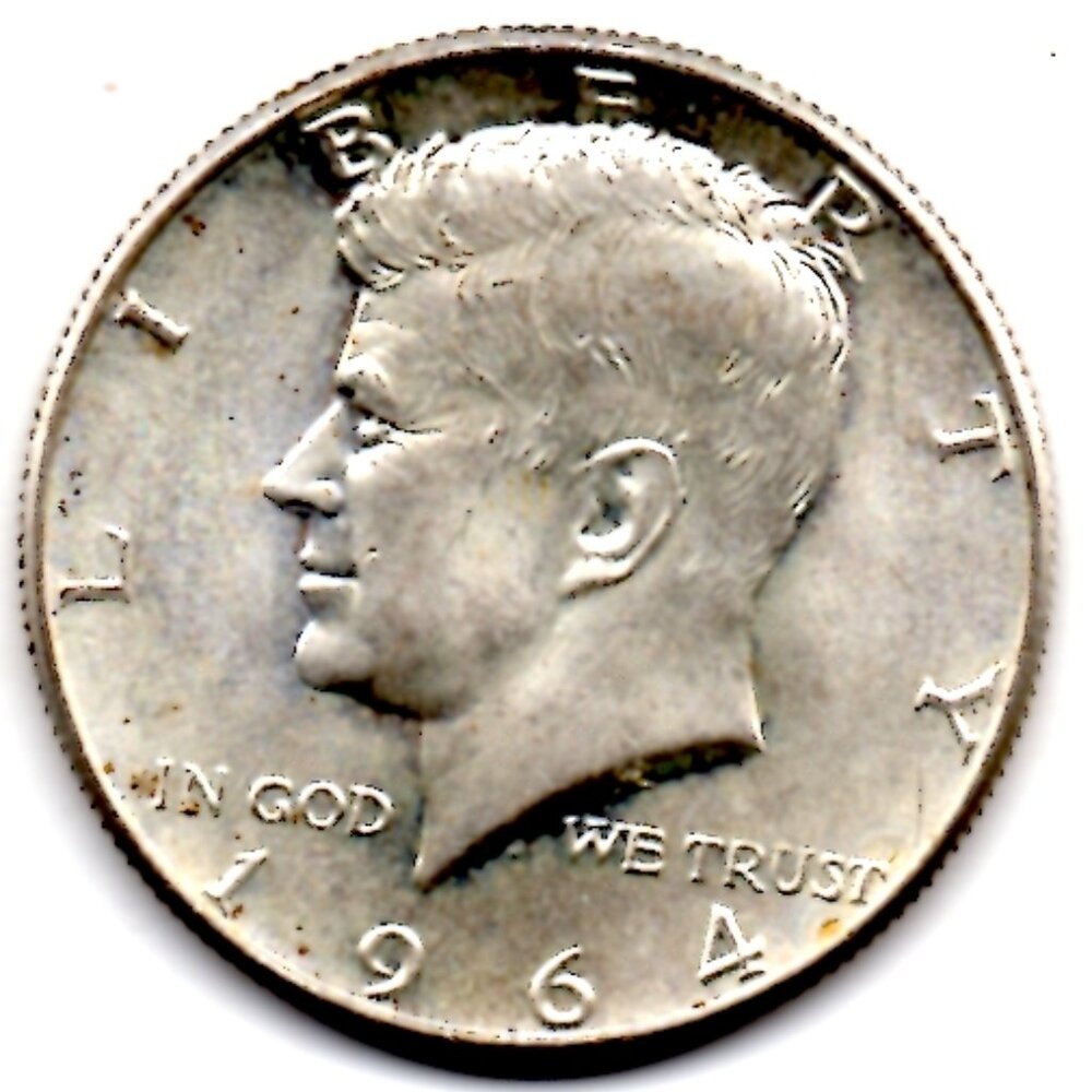 Near Uncirculated 1964 John F Kennedy Half Dollar - Excellent condition